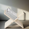 Cross Design X Shape Open Book Stand / Side Table By Miza