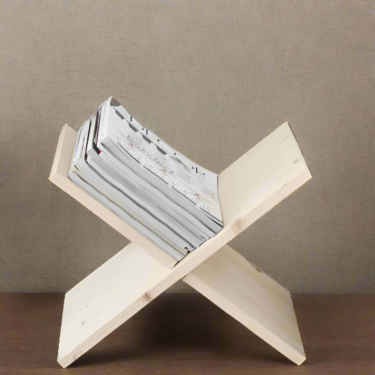 Cross Design X Shape Open Book Stand / Side Table By Miza