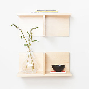 Hanging Floating Wall Mounted Display Shelve (Set of 2) By Miza