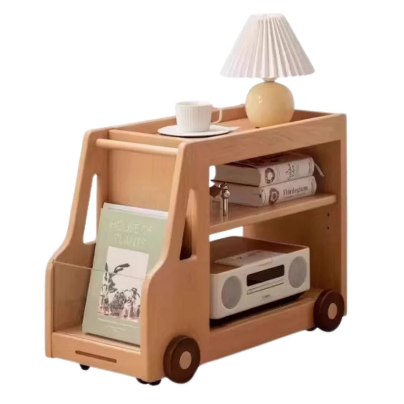 Car Theme Kids Bookcase / Cabinet in Wood with Storage By Miza