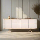 Versatile Modernity Console Table Featuring Functional Storage Design