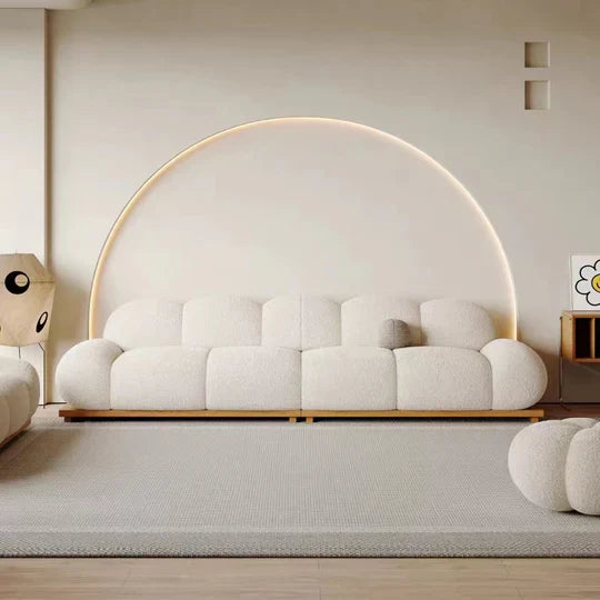 Luxurious Pumpkin-Themed Sofa Set Perfect for Living Room