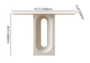 Modern Narrow Wood White Console Table/Entryway Table