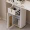 Modern Sintered Stone Console Table with Storage Entryway Table