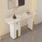 Modern Sintered Stone Console Table with Storage Entryway Table