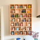 Wooden Cup Display Shelf By Miza