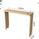 Narrow Sofa Table, Console Desk Table, End Table with Wood Top By Miza