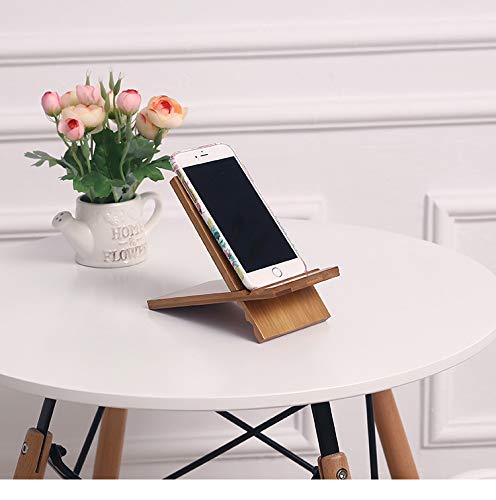 Adjustable Solid Rubber Wood Tabletop Stand for iPad, Mobile, and Cookbook By Miza