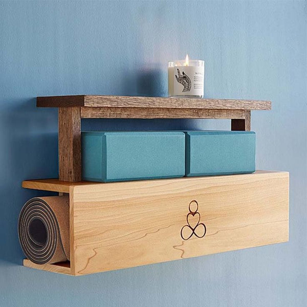 Wooden Wall Shelf For Storage By Miza