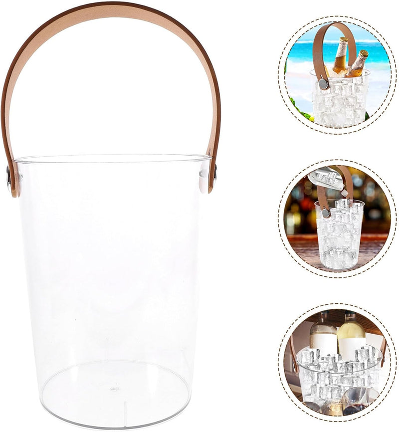 Reusable Ice Container Transparent Wine Bucket Bar Ice Container Pack Of 2 By APT