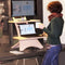 Height Adjustable Wooden Standing Desk Converter For Laptops & Desktops