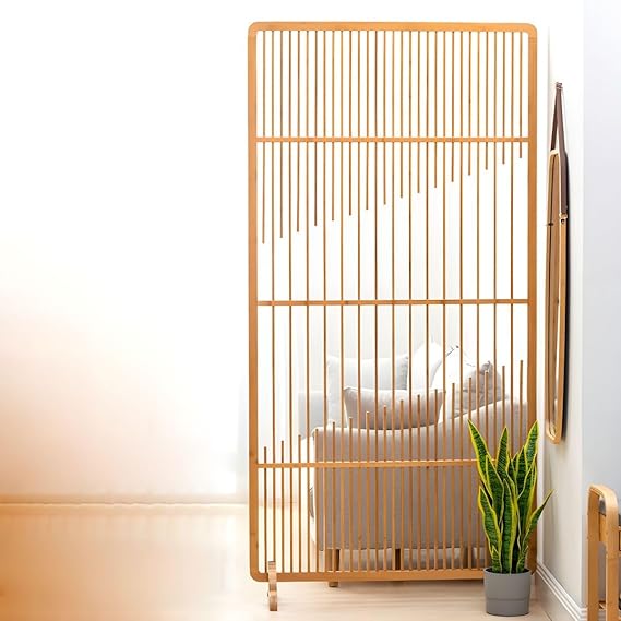 Portable Freestanding Wall Divider Scandinavian Room Divider Screen for Home Office Decorative Wall Divider