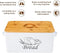 Bread Box And 3-Piece With Sugar Tea Coffee Containers Sets For Kitchen Countertop Extra Large Farmhouse Storage