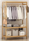 Wooden Garment Coat Rack On Wheels By MIZA