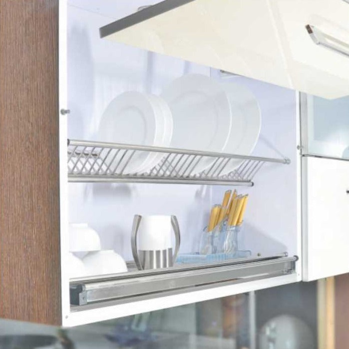 Plate Rack With Drip Tray Overhead Cabinet Organizer In Stainless Stee –