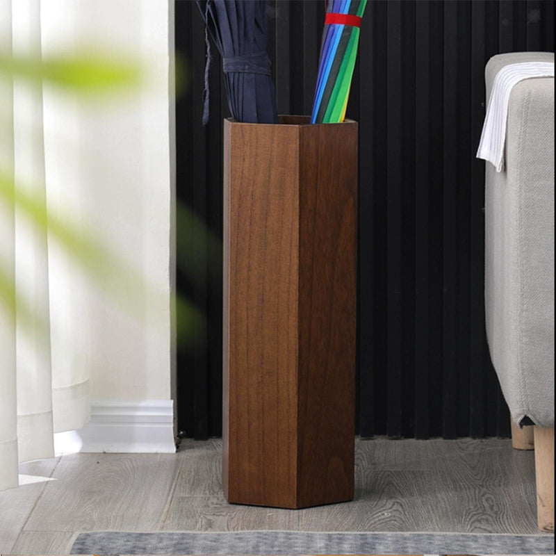 Planter Or Wooden Umbrella Holder For Indoor Entryway Or Office By Miza