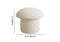 Modern White Boucle Mushroom Ottoman Upholstered Pouf