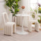 Modern White Teddy Velvet Dining Room Chair Side Chair (Set of 2)