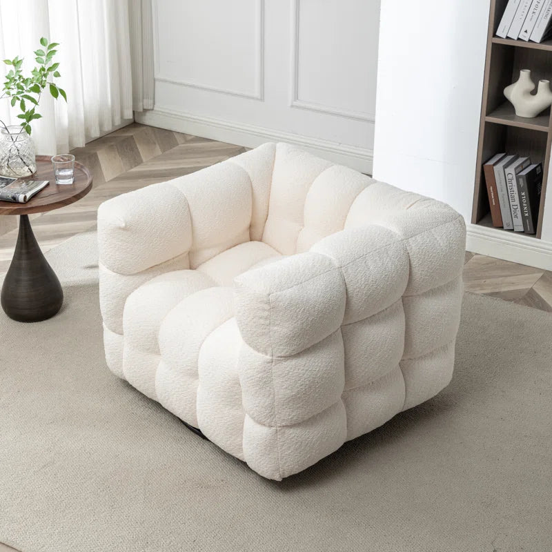 Premium Soft Touch Fabric 1 Seater Extremely Comfortable Arm Chair for Living Room