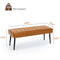 Ottoman Bench, Modern Footrest Stool Accent Bench for Entryway, Hallway, Dining Room, End of Bed, Foyer