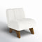 Modern Wood and Fabric Accent Sofa Chair/Stylish Single Seater Sofa for Living Room or Bedroom