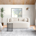 Cozy Upholstered 2-Seater Loveseat with Pillows/Sofa for Living Room