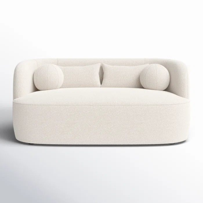 Cozy Upholstered 2-Seater Loveseat with Pillows/Sofa for Living Room