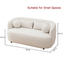 Cozy Upholstered 2-Seater Loveseat with Pillows/Sofa for Living Room