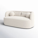 Cozy Upholstered 2-Seater Loveseat with Pillows/Sofa for Living Room