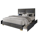 LuxeLoom Upholstered Storage Platform Bed