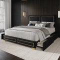 LuxeLoom Upholstered Storage Platform Bed