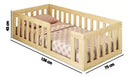 Montessori Wooden Baby Floor Sleep Station / Baby Cot By Miza