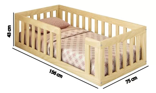 Montessori Wooden Baby Floor Sleep Station / Baby Cot By Miza