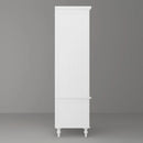 Stylish White Bedroom Armoire with Built-In Mirror and Ample Storage/Cupboard for Bedroom