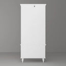 Stylish White Bedroom Armoire with Built-In Mirror and Ample Storage/Cupboard for Bedroom