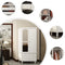 Stylish White Bedroom Armoire with Built-In Mirror and Ample Storage/Cupboard for Bedroom