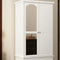 Stylish White Bedroom Armoire with Built-In Mirror and Ample Storage/Cupboard for Bedroom