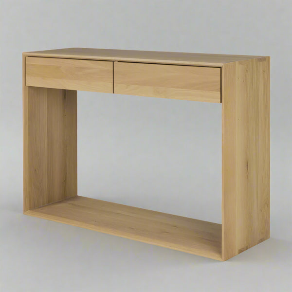 2-Drawer Console Table Hallway Furniture By Miza