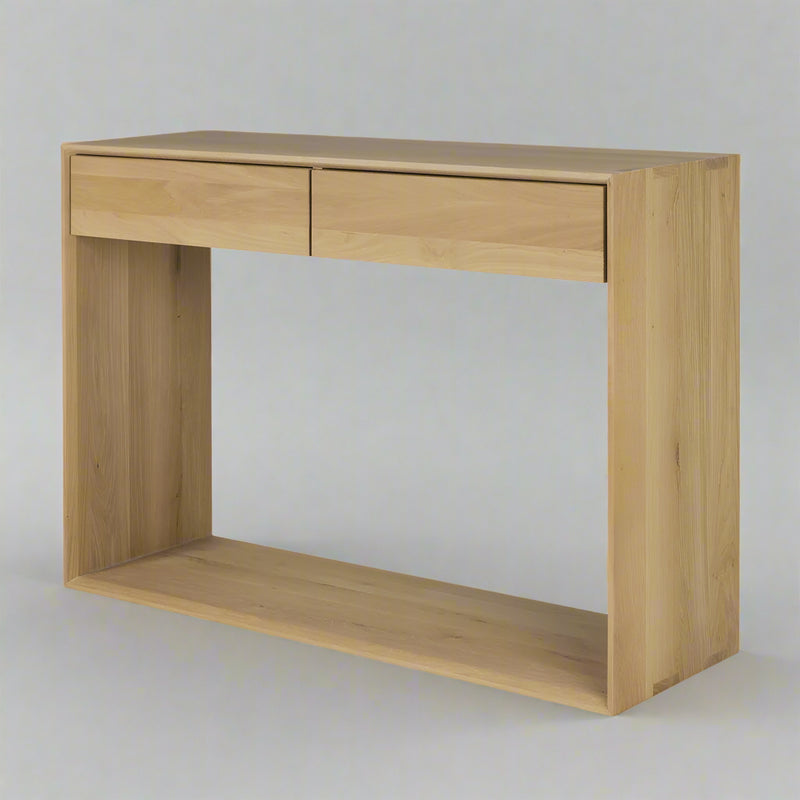 2-Drawer Console Table Hallway Furniture By Miza