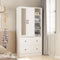 Closet Storage Organizer With Two Drawers/2 Door Wardrobe