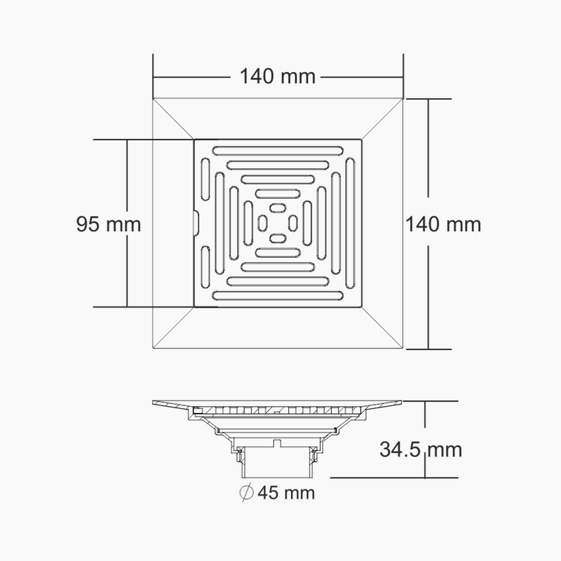 Nirali Lewis Anti Cockroach Designer Floor Drain In Stainless Steel 304 Grade