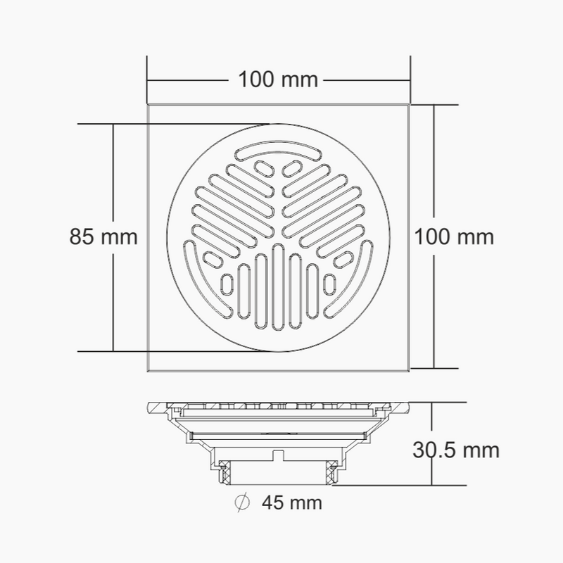 Nirali Lily Anti Cockroach Designer Floor Drain In Stainless Steel 304 Grade