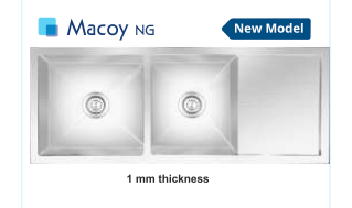 Nirali Macoy Bowl Kitchen Sink in Stainless Steel 304 Grade