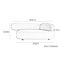 Capsule Elliptical Sofa Corner Lounge Bedroom Sectional Sofa