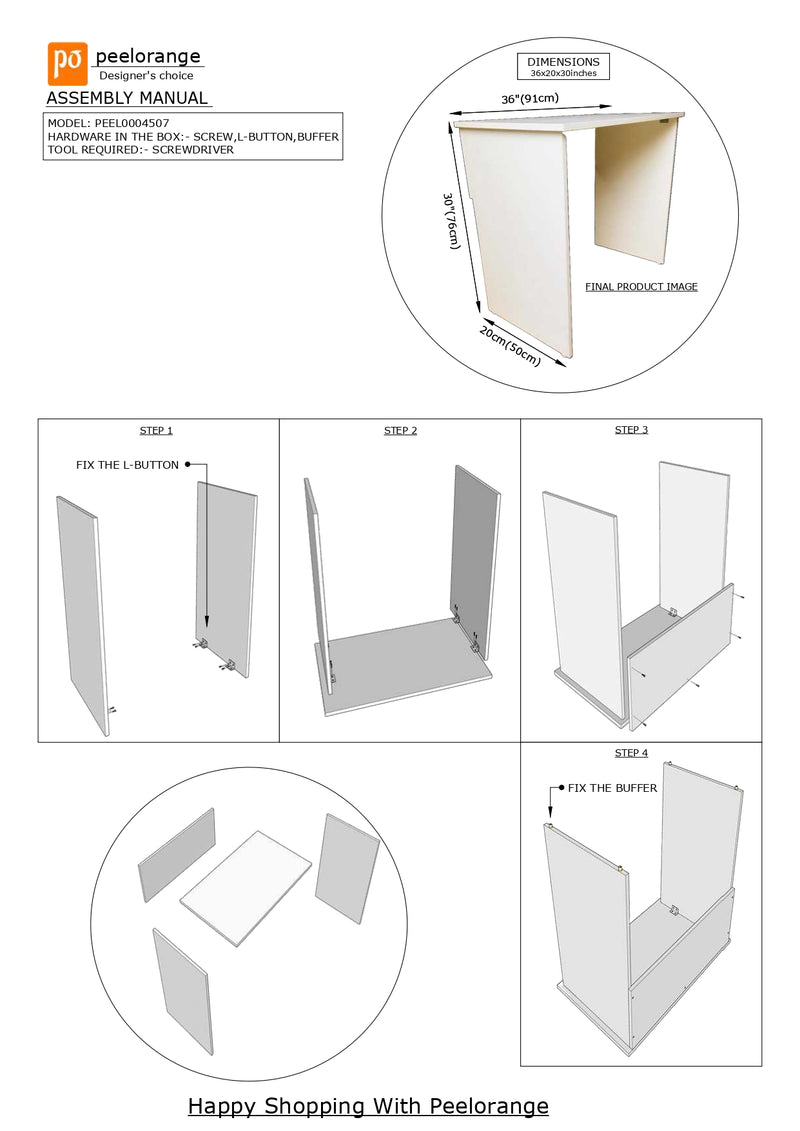 Simple And Classy Home/Office Laptop Desk Utility Table By Miza