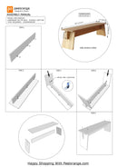 Modern Affordable Sitting Bench / Entry Low Console / Working Table By  Miza