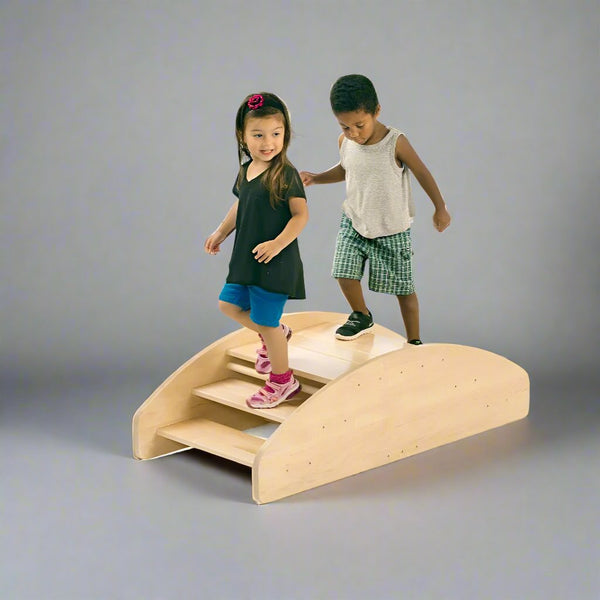 Wooden Rocking Boat Active Play Toy By Miza