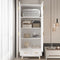 Versatile Wardrobe Cabinet Clothing Rod With Double Drawer Storage