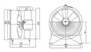 SHT Series Portable Fan For Exhaust Or Blowing By Wadbros