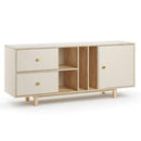 Cream Sideboard With Gold Brushed Handles By Miza